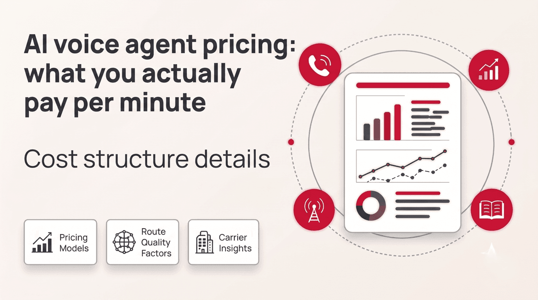 AI voice agent pricing: what you actually pay per minute